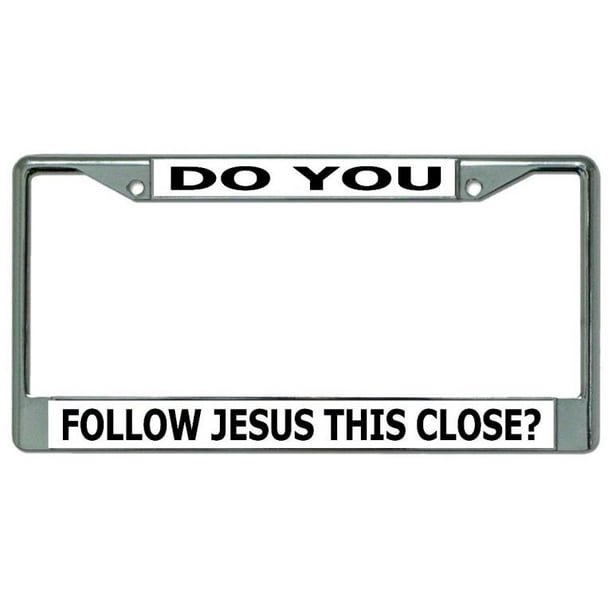 Jesus plastic chrome plated Car License plate frame holder TB Jesus plastic chrome plated Car License plate frame holder TB